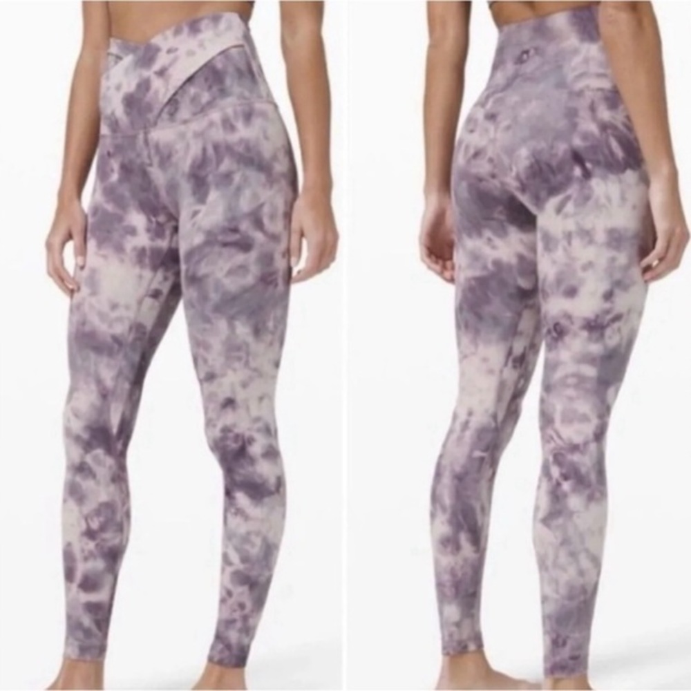 Lululemon Align Pant 28” Criss Cross Diamond Dye Size 2 NWOT